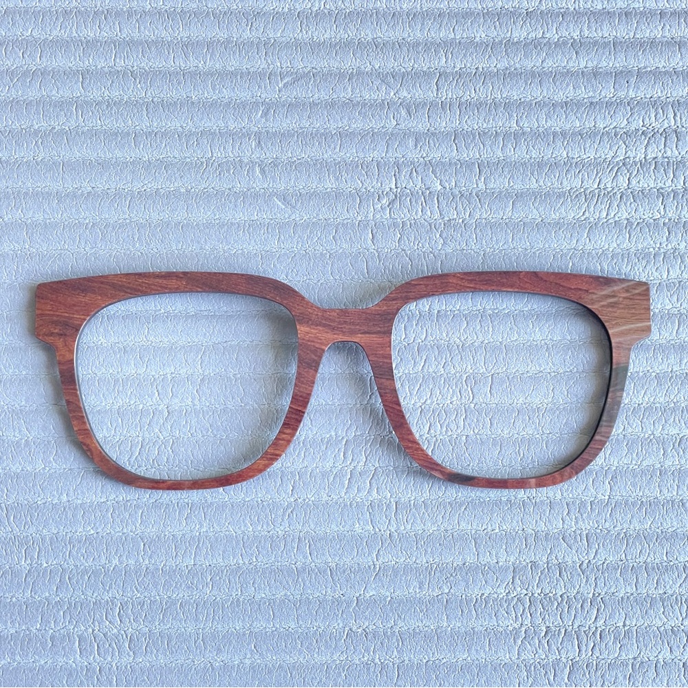 Murphy topper magnetic top frame pair eyewear glasses wood grain